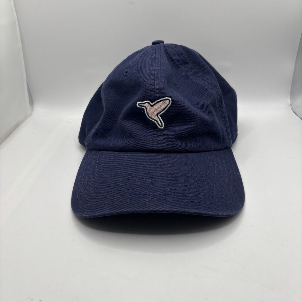 Birddogs Strapback Baseball Cap Men's One Size Embroidered Navy Blue Bird Golf